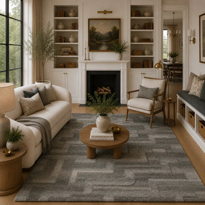 Geometric Hand-Tufted Wool Rug