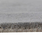 Modern Ash Border Wool Area Rug- Hand-Tufted