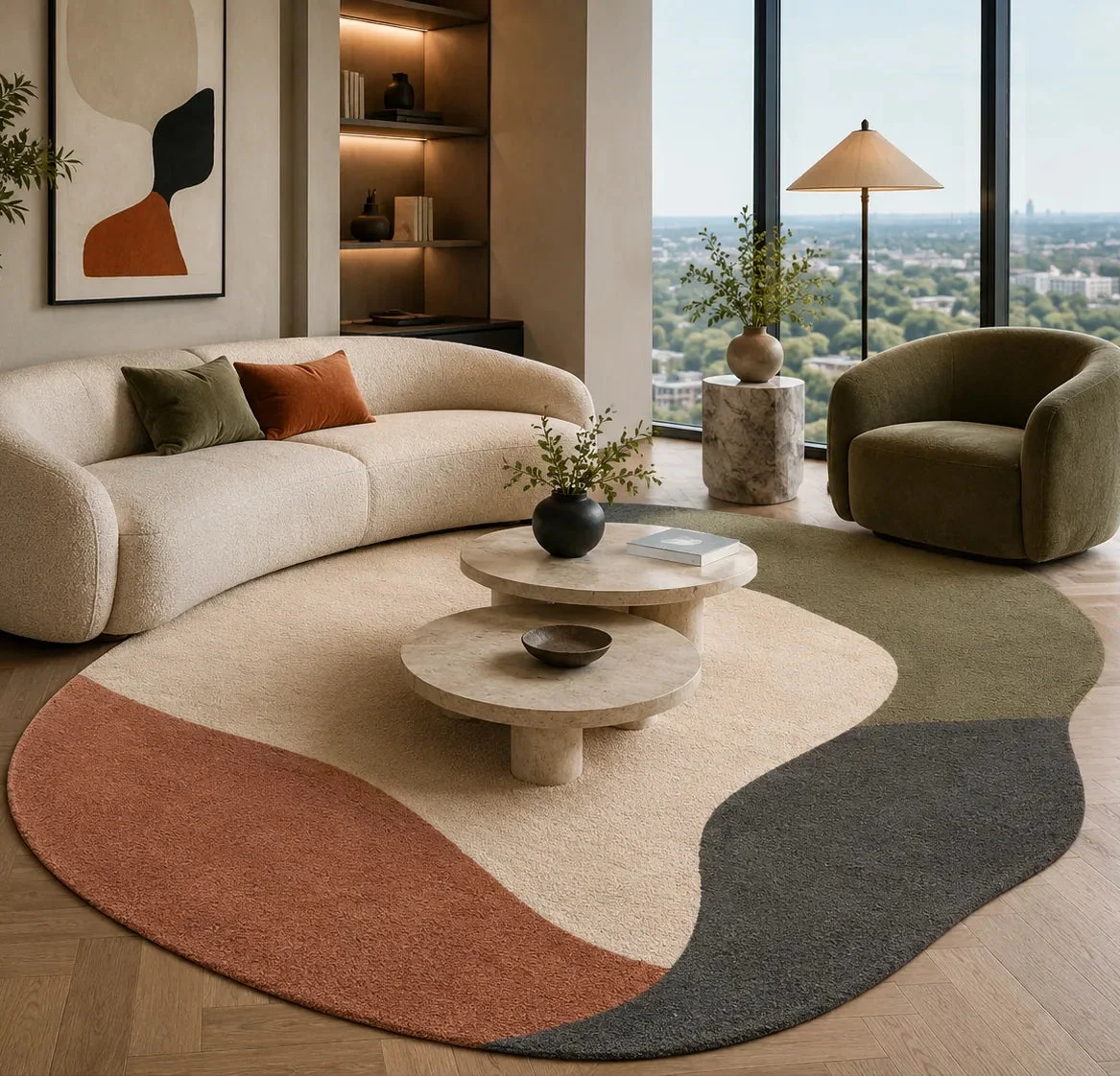 Organic Terrain Hand-Tufted Wool Rug