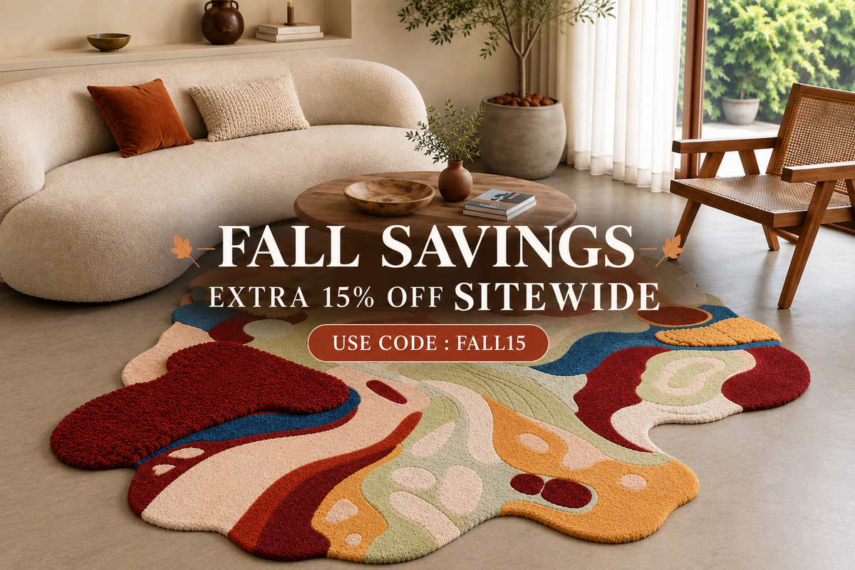 Geometric Hand-Tufted Wool Rug