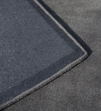 Modern Ash Border Wool Area Rug- Hand-Tufted