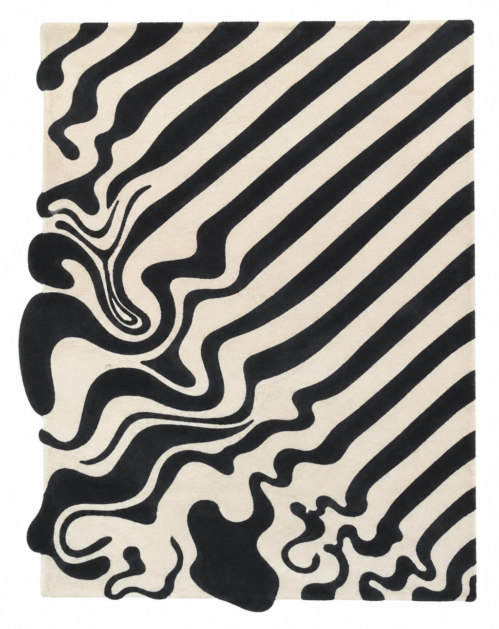 Melt Wave Area Rug - Hand Tufted