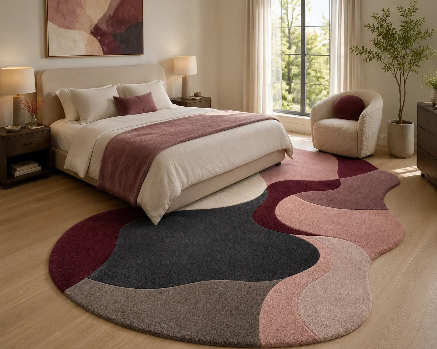 Rosewood Reverie Hand-Tufted Rug