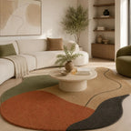 Terra Wave Abstract Hand-Tufted Rug